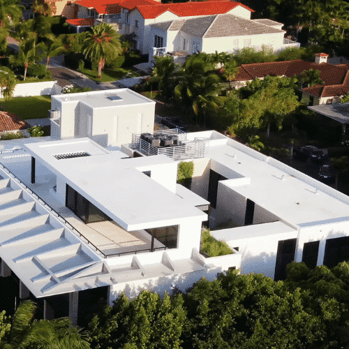 White Flat Roof in Florida