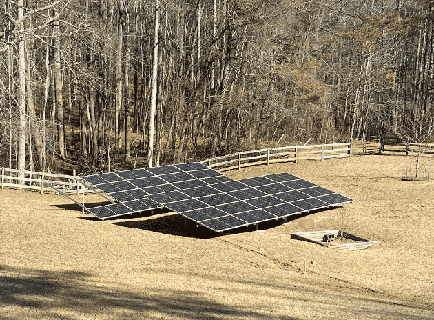 Solar Ground Mount in Field in Georgia
