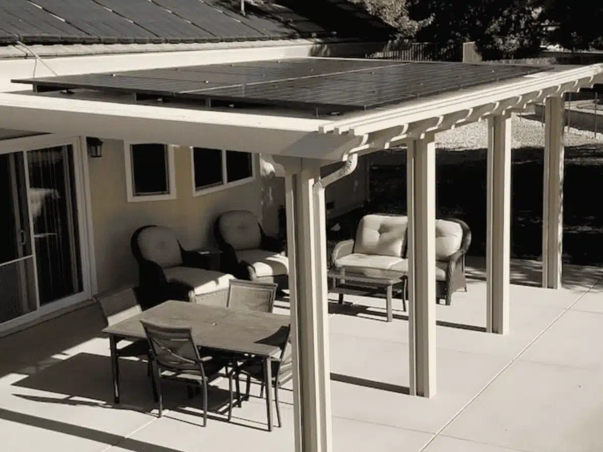 Solar Panels Home Outside