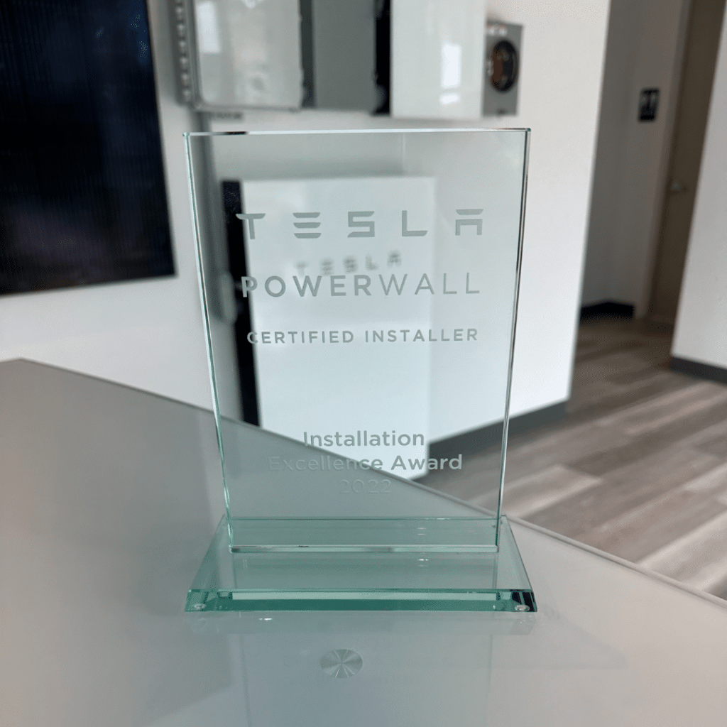 tesla certified powerwall installer award