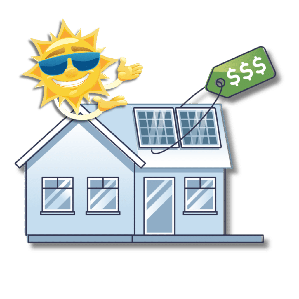 solar as a service on a home savings