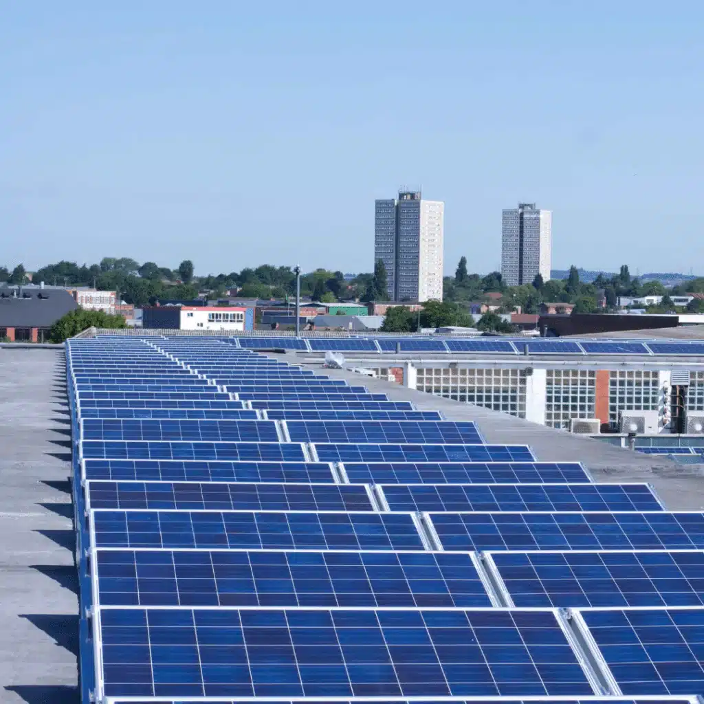 solar power on commercial building