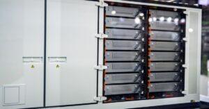 FAQ 8 A close-up of a large box outdoors with multiple smaller interior boxes and cables attached on the right side.