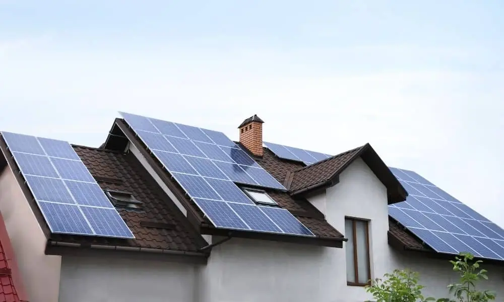 Solar Panel Setup Roof Home
